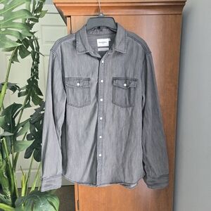 Goodfellow & Co Charcoal Button-Up Shirt